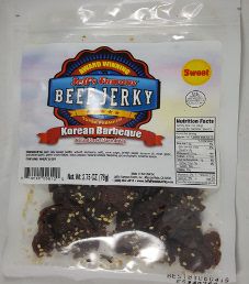Jeff's Famous Jerky - Korean Barbecue Beef Jerky