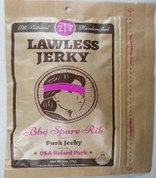 Lawless Jerky - Bbq Spare Rib Pork Jerky