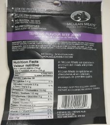 McLean- Teriyaki Turkey Jerky