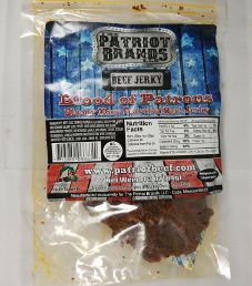 The Patriot Brands Jerky - Blood of Patrons Beef Jerky