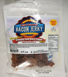 Jeff's Famous Jerky - Sriracha Style Black Pepper Bacon Jerky