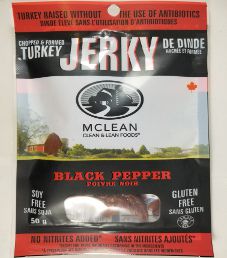 McLean Clean & Lean - Black Pepper Turkey Jerky McLean Clean & Lean - Black Pepper Turkey Jerky