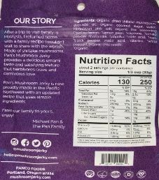 Pan's Mushroom Jerky - Zesty Thai Mushroom Jerky