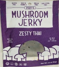 Pan's Mushroom Jerky - Zesty Thai Mushroom Jerky Pan's Mushroom Jerky - Zesty Thai Mushroom Jerky