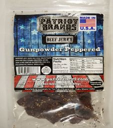 The Patriot Brands Jerky - Gunpowder Peppered Beef Jerky