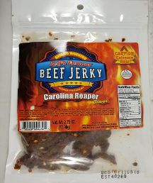 Jeff's Famous Jerky - Carolina Reaper Beef Jerky