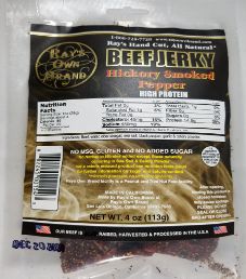 Ray's Own Brand - Hickory Smoked Pepper Beef Jerky