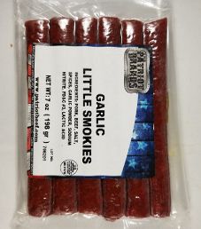 The Patriot Brands Jerky - Garlic Little Smokies Pork Beef Stick