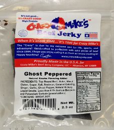 Crazy Mike's Beef Jerky - Ghost Peppered Beef Jerky