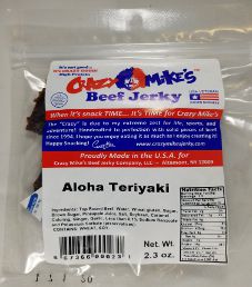 Crazy Mike's Beef Jerky - Aloha Teriyaki Beef Jerky