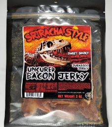 Jurassic Jerky - Sriracha Style Bacon Jerky