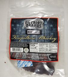The Patriot Brands Jerky - Forefathers Whiskey Beef Jerky