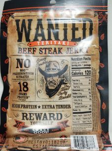 Crazy Cowboy Jerky - Teriyaki Beef Jerky