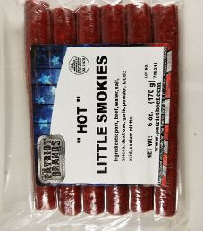 The Patriot Brands Jerky - Hot Little Smokies Pork Beef Stick
