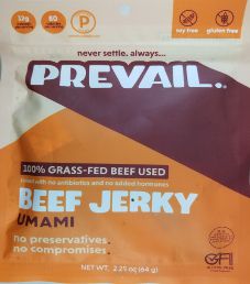 PREVAIL  Jerky - Umami 100% Grass-Fed Beef Jerky