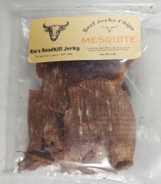 Ria's RoadKill Jerky - Mesquite Beef Jerky Chips