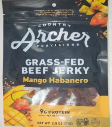 Country Archer - Mango Habanero 100% Grass-Fed Beef Jerky