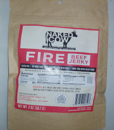 Naked Cow Beef Jerky - Fire 100% Grass-fed Beef Jerky (Review #2)