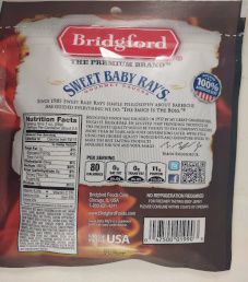 Bridgford - Sweet Baby Ray's Peppered Beef Jerky