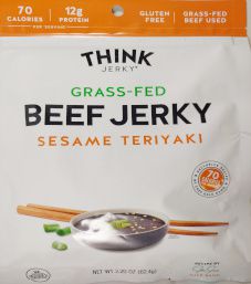 Think Jerky - Sesame Teriyaki Grass-Fed Beef Jerky
