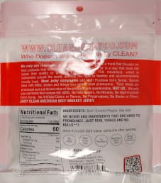 Clean Jerky Co. - Sea Salt & Pepper Beef Jerky