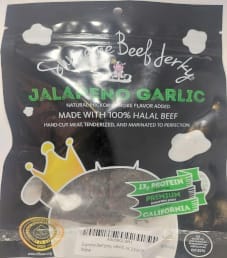 Supreme Beef Jerky - Jalapeno Garlic Halal Beef Jerky