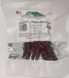 Vermont's Farmhouse Jerky - Bacon Cheeseburger Snack Sticks