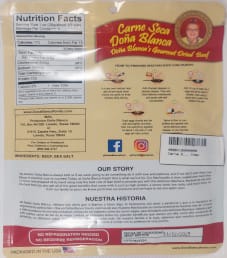 Doña Blanca - Carne Seca Dried Beef