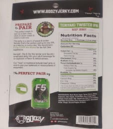 Boozy Jerky - Teriyaki Twister IPA Beef Jerky