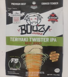 Boozy Jerky - Teriyaki Twister IPA Beef Jerky