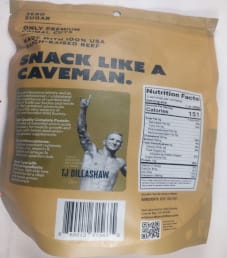 Wild Society - Caveman Eats Grass-Fed Beef Jerky