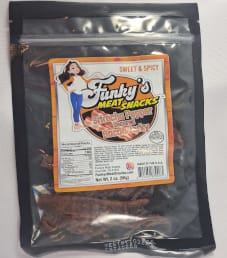 Funky's Meat Snacks- Sriracha Pepper Bacon Jerky