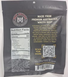 Meat Artisan - Honey Jalapeno Australian Wagyu Beef Jerky