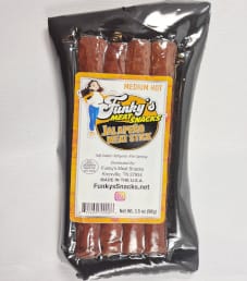 Funky's Meat Snacks - Jalapeno Meat Sticks