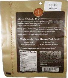 Lawless Jerky - Honey Chipotle 100% Grass Fed Beef Jerky