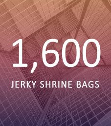 1,600 Jerky Shrine Bags