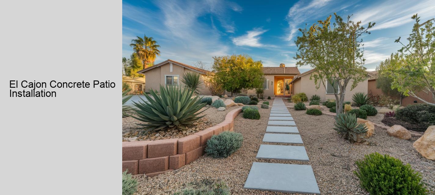 El Cajon Concrete Patio Installation
