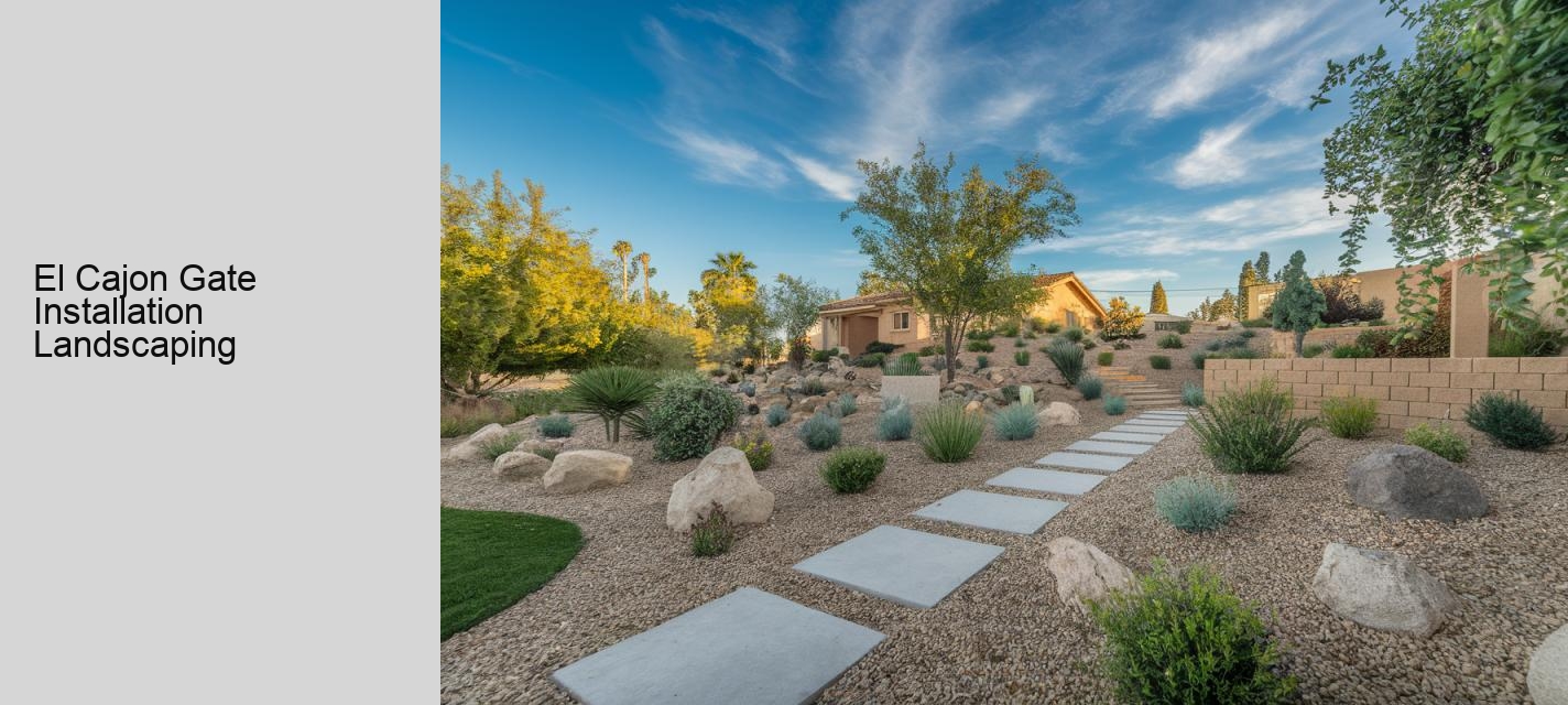 El Cajon Gate Installation Landscaping