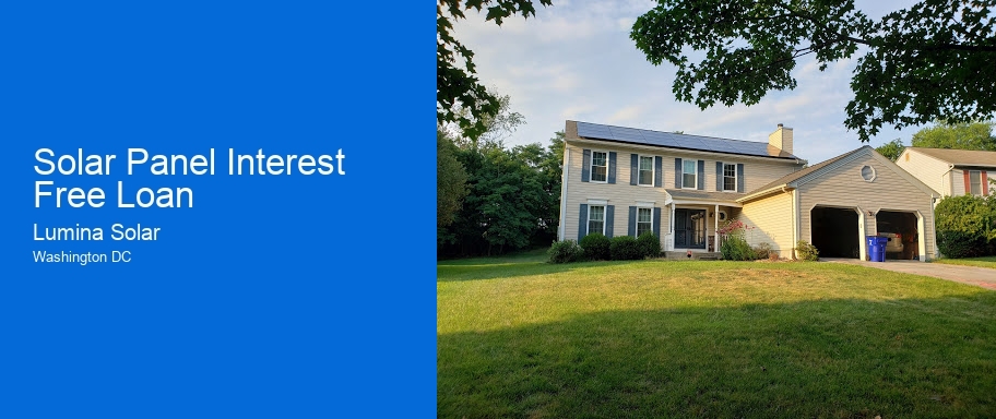 Solar Panel Interest Free Loan