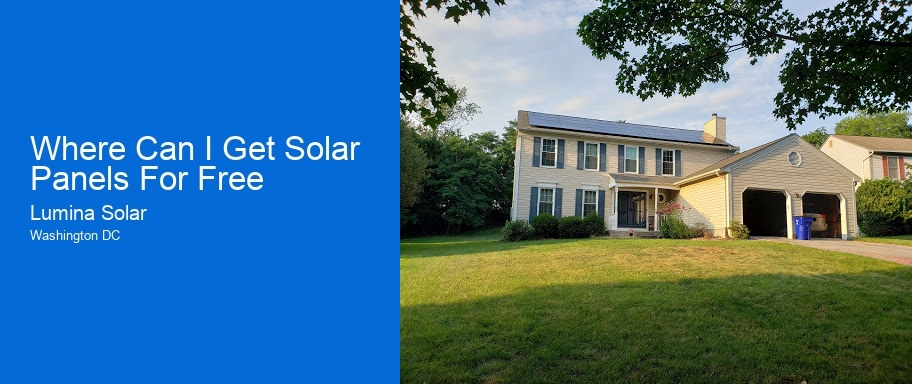 Where Can I Get Solar Panels For Free