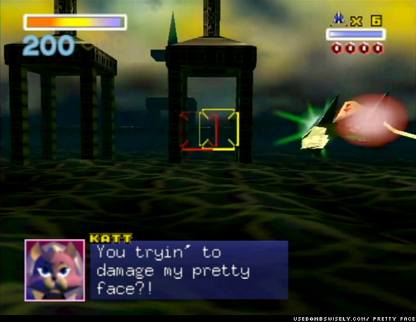 Are you tryin’ to damage my pretty face?!